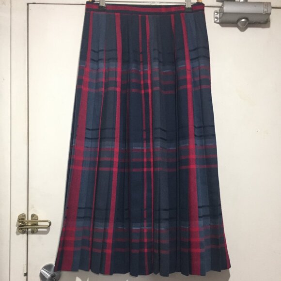 VINTAGE WEATHERVANE PLAID PLEATED SKIRTS SIZE 12 - Picture 2 of 6